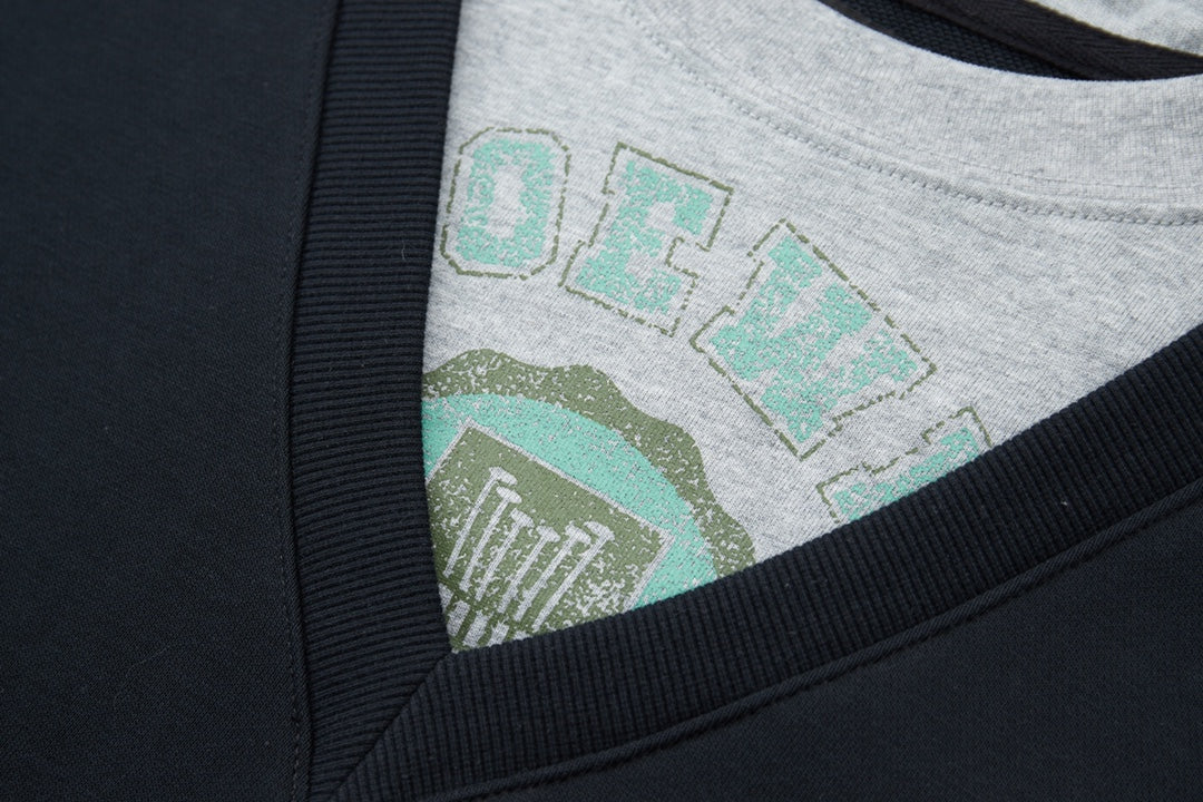 Fashionable printed cotton sweatshirt