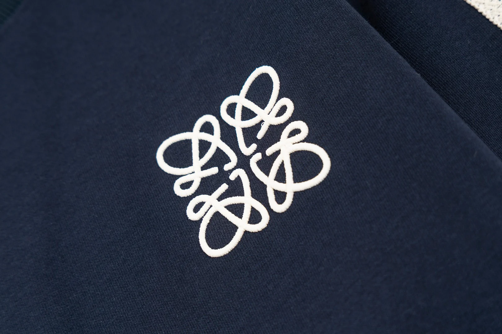 Embroidered cotton sweatshirt