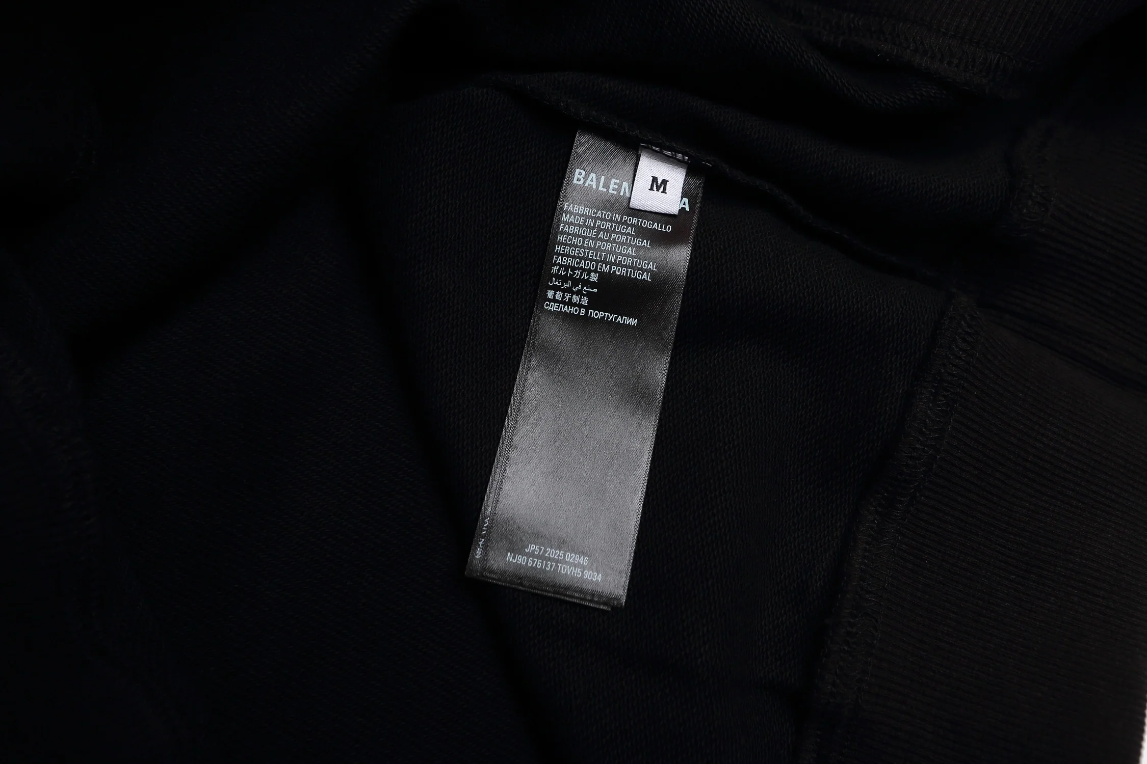 Silicone embossed cotton sweatshirt