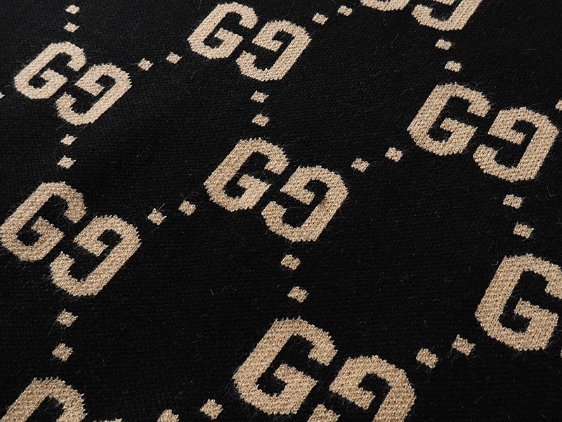 Jacquard-knit cashmere sweatshirt