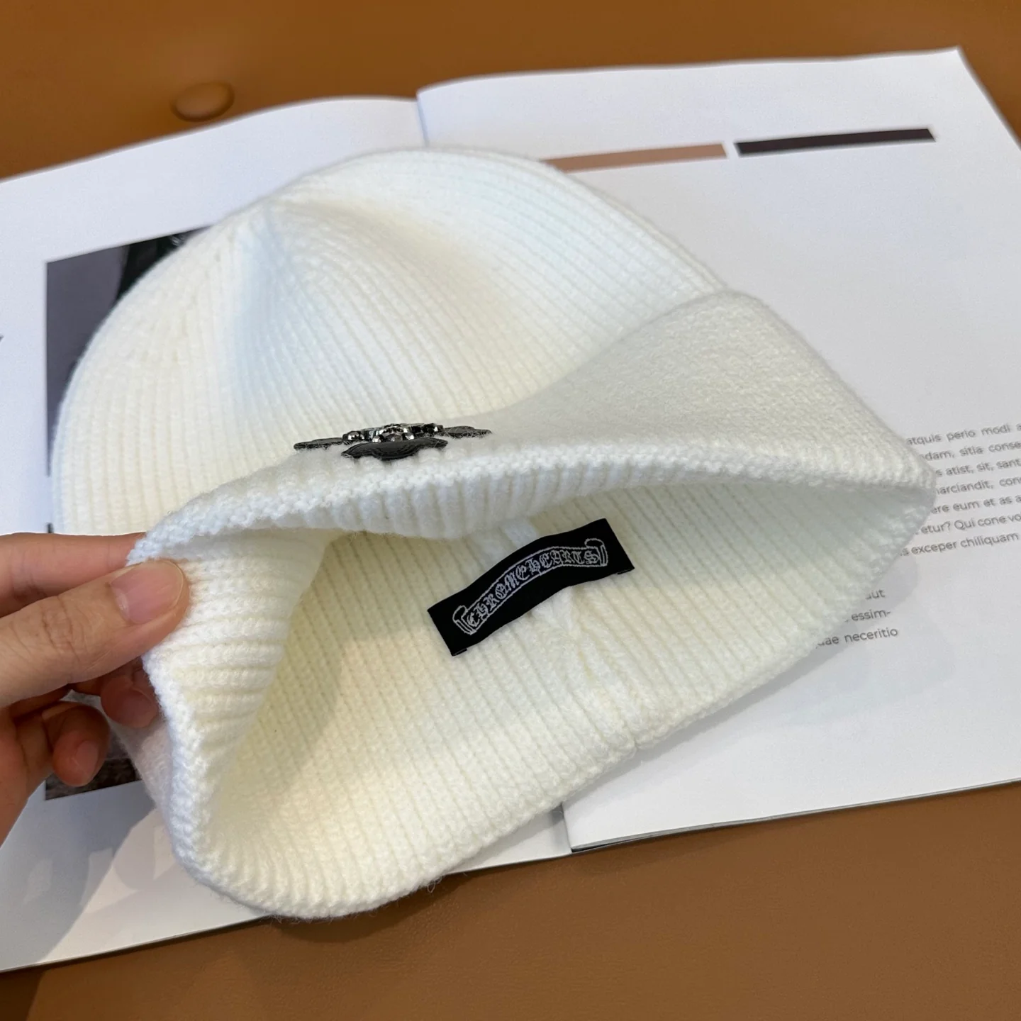 Fashionable Cashmere Knitted  Beanie