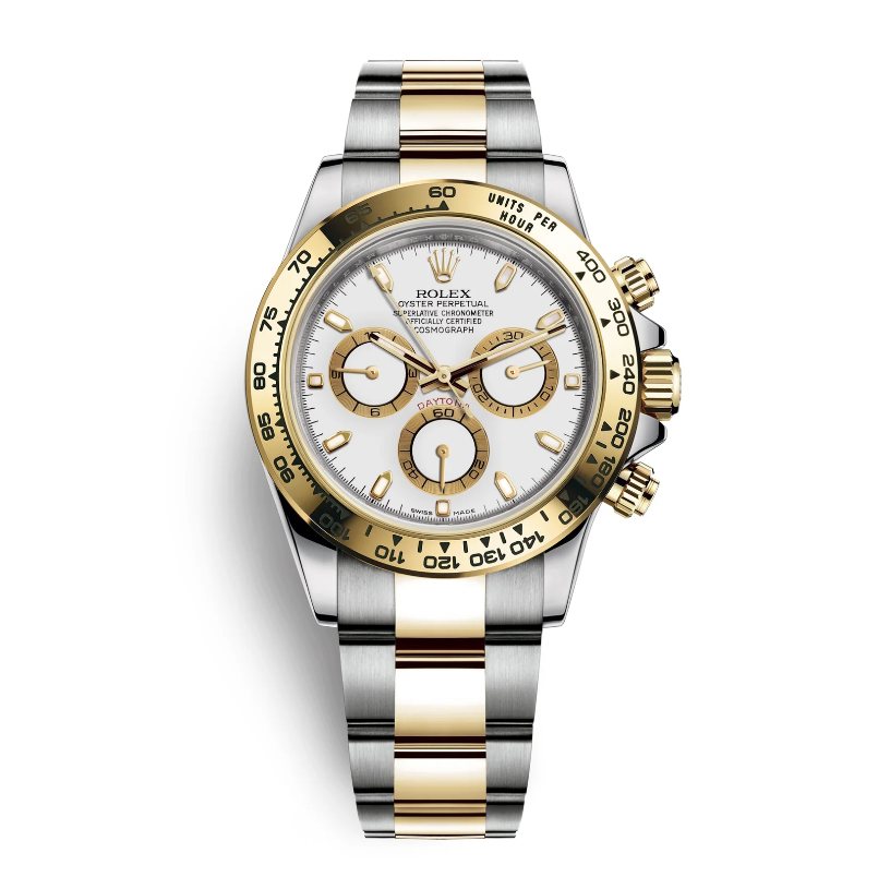 Daytona Steel & Gold White Dial 116503