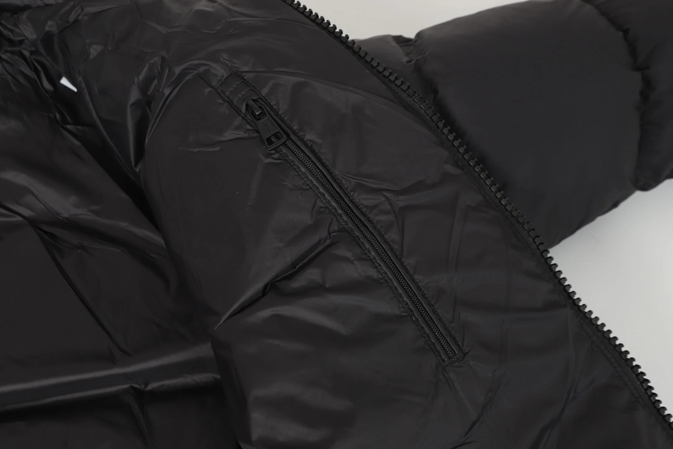 zipper stand collar down jacket