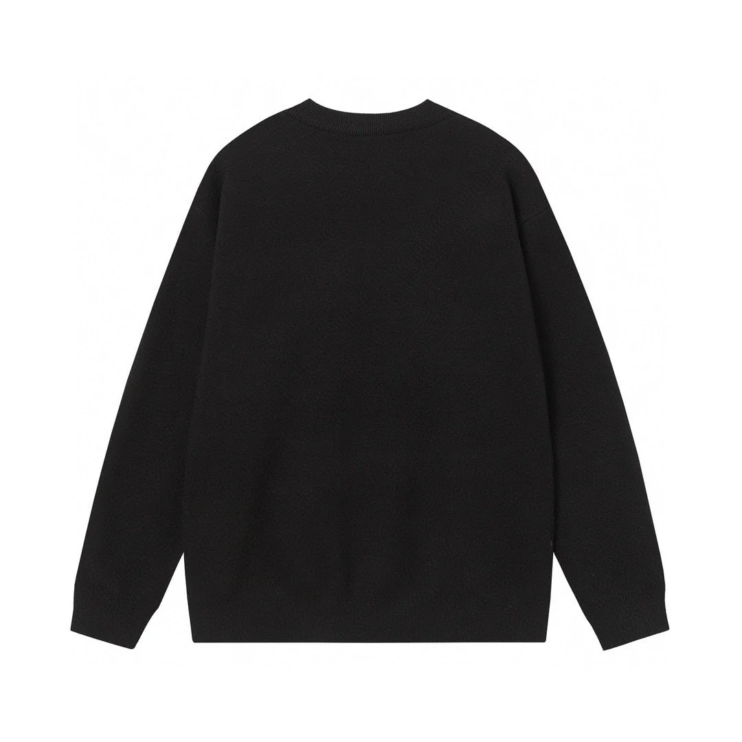 Embroidered cashmere sweatshirt