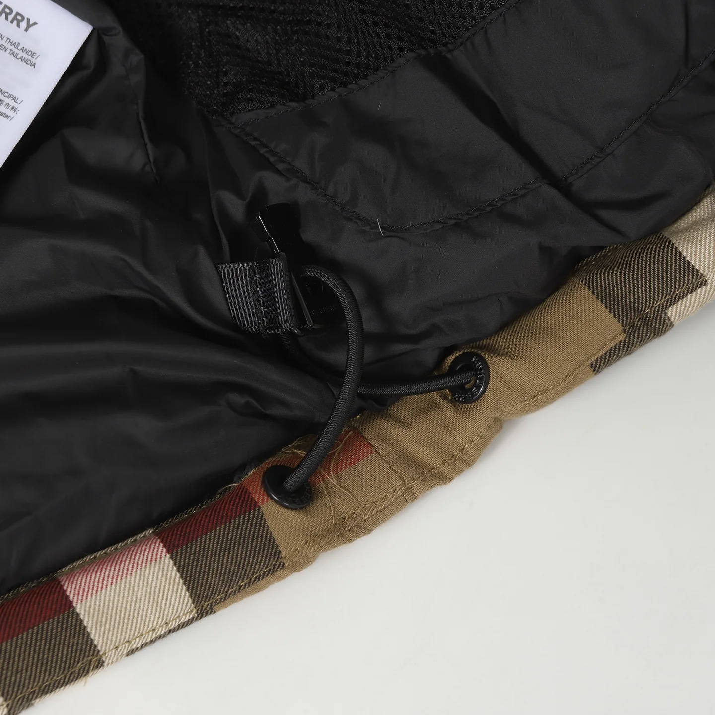 Classic Check Hooded Down Jacket
