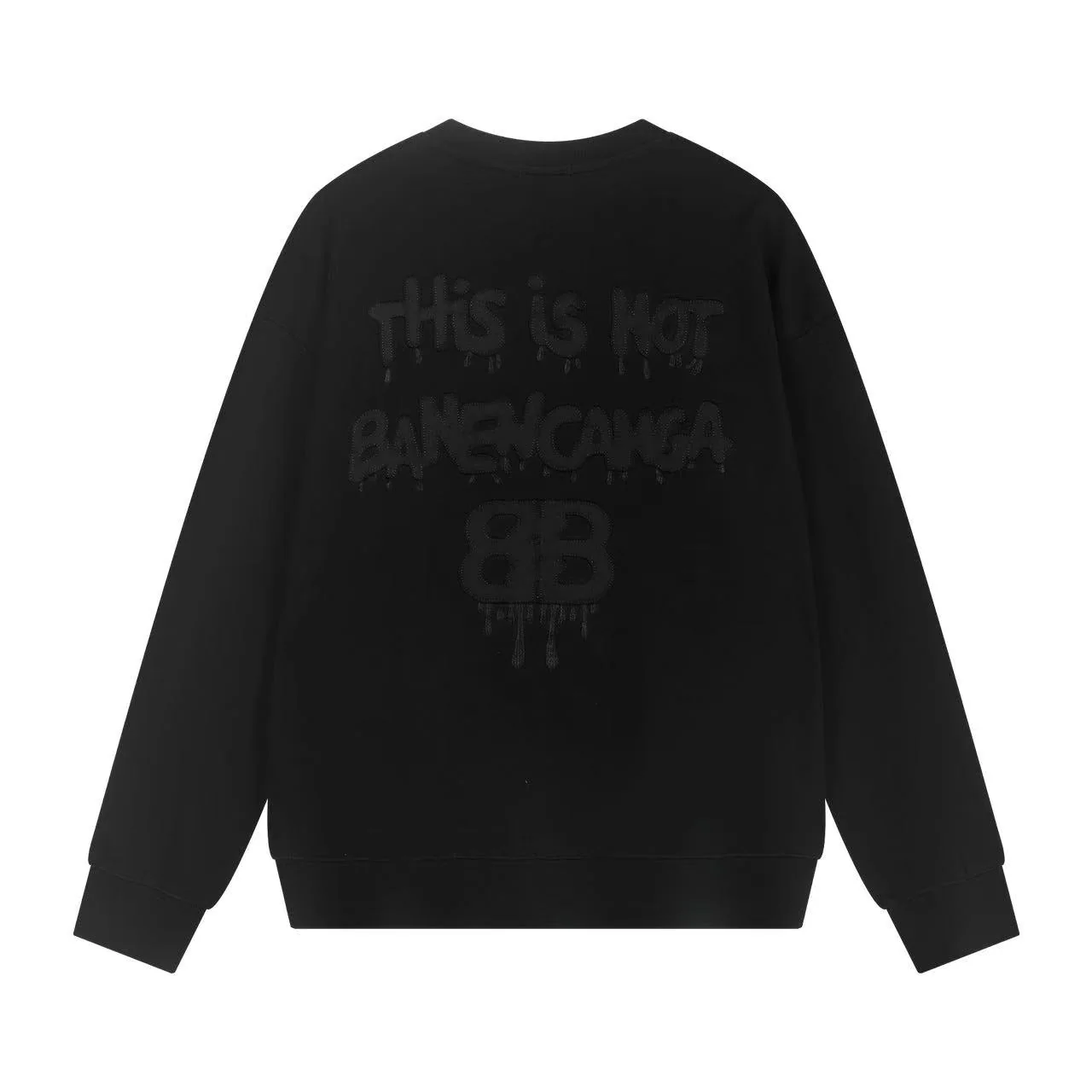 Crew neck patch sweatshirt