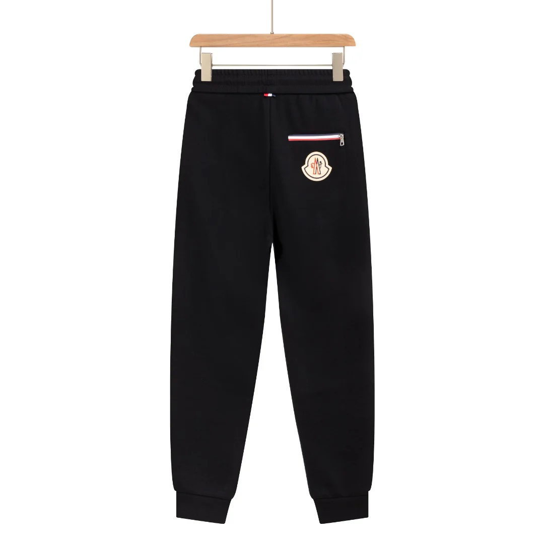Embroidered cotton cord trousers