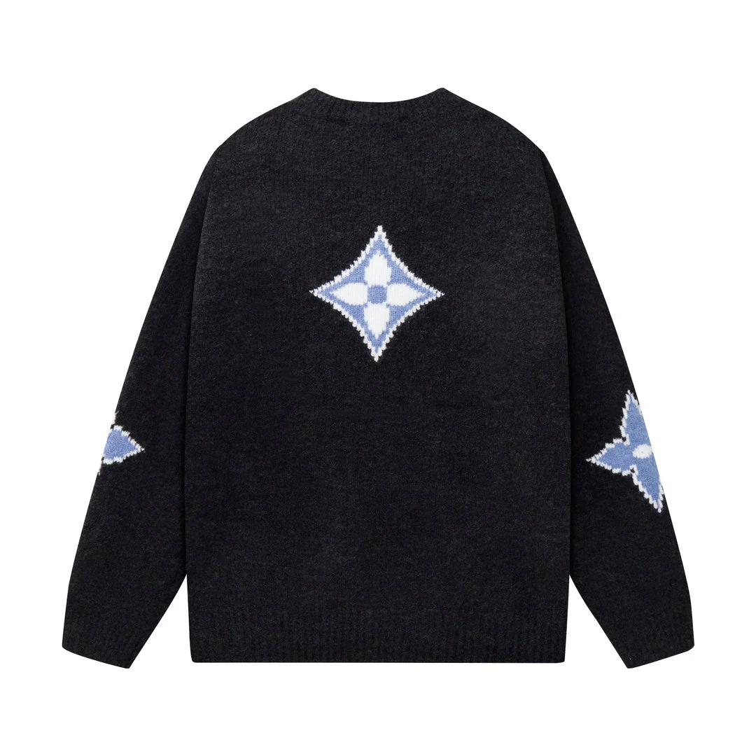 knitted jacquard sweatshirt