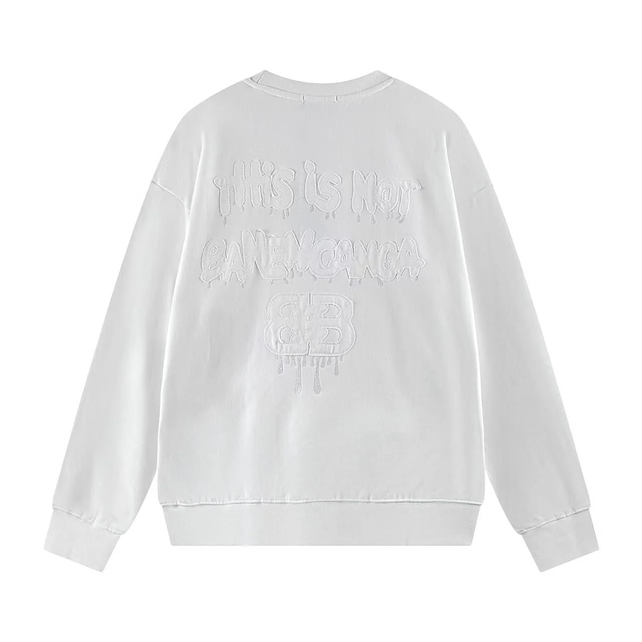 Crew neck patch sweatshirt