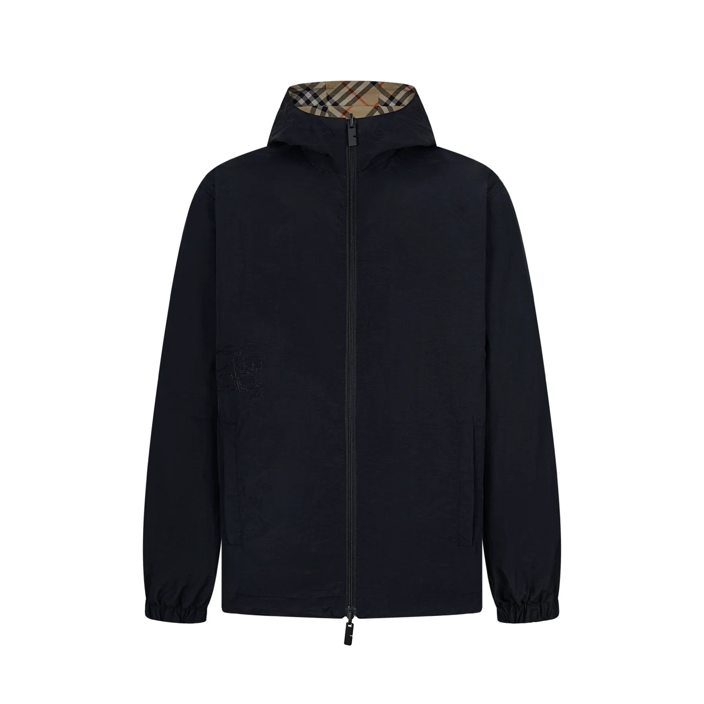 Nylon embroidered double-faced jacket