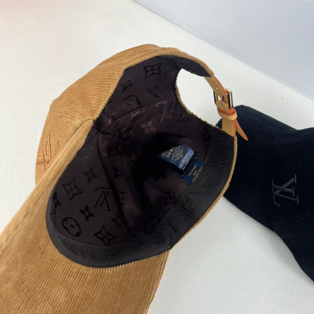 Corduroy embroidered baseball cap