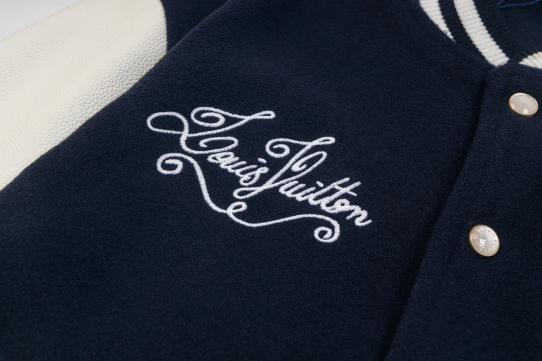 Embroidered baseball jacket