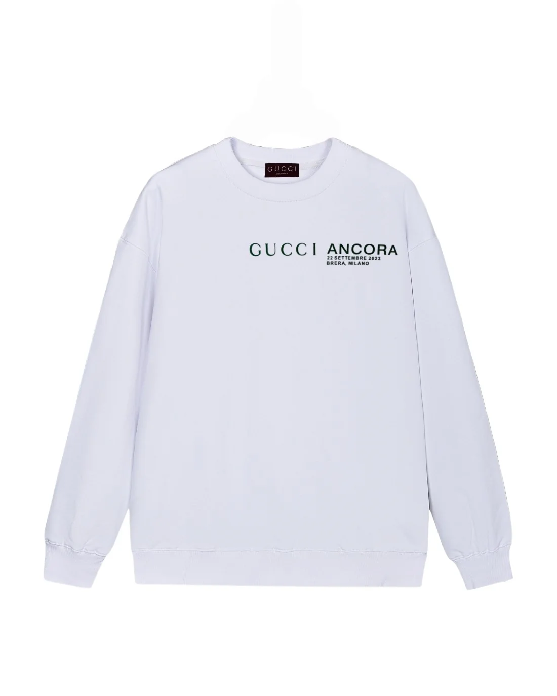 Suede offset printed sweatshirt