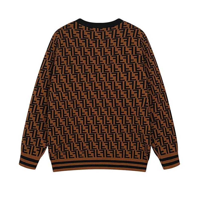 Jacquard-knit cashmere sweatshirt