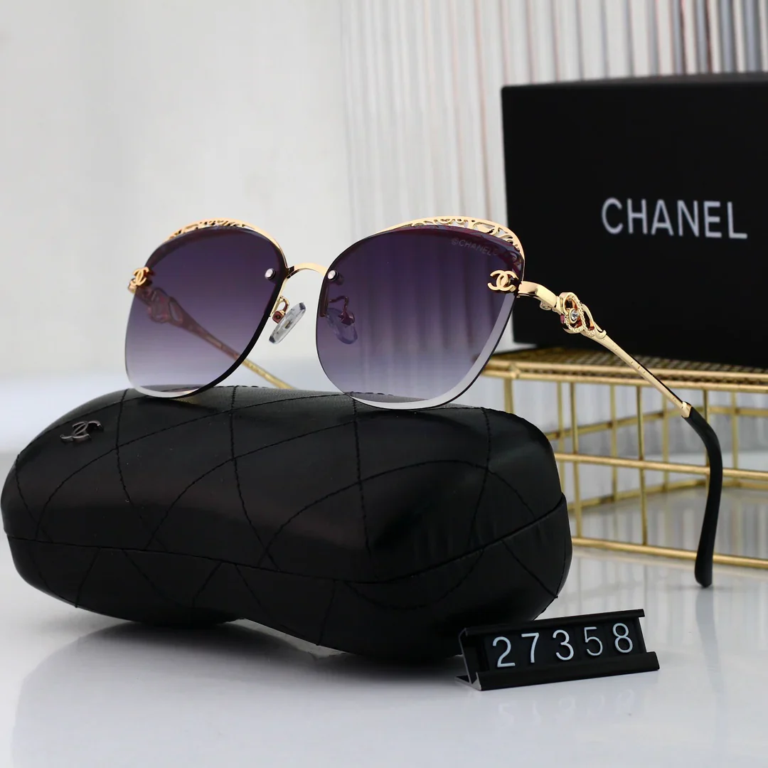 7 colors high-definition lens thin lens frameless metal sunglasses 27358