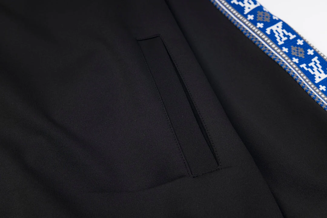 Jacquard zip-up jacket