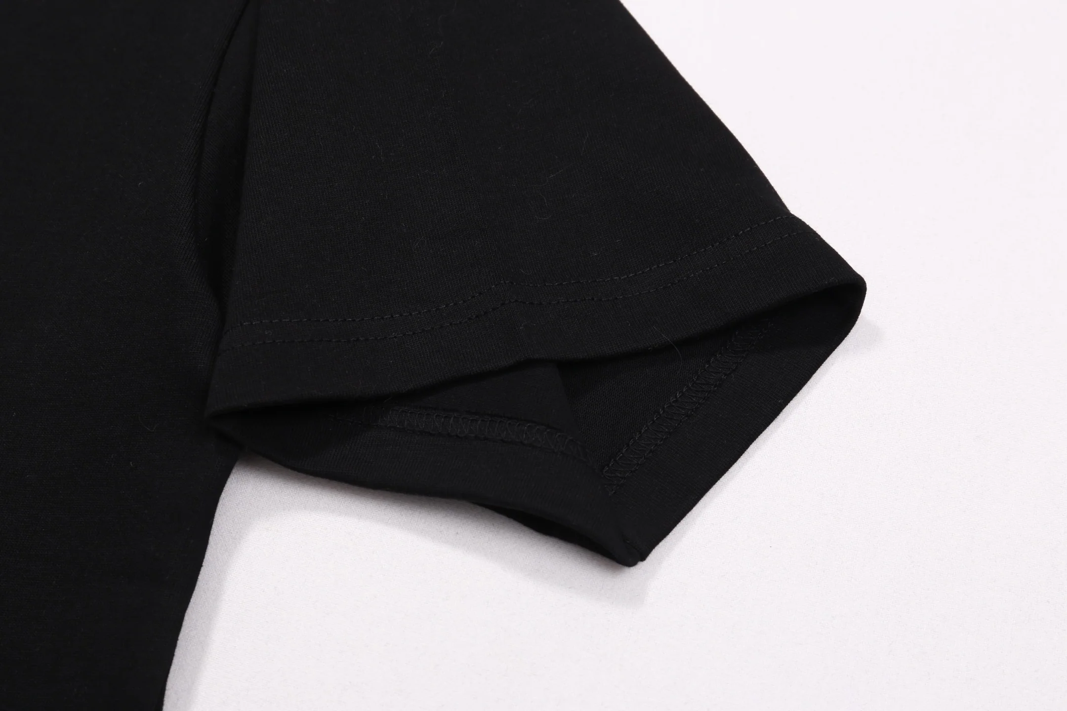 Painted printed cotton T-shirt