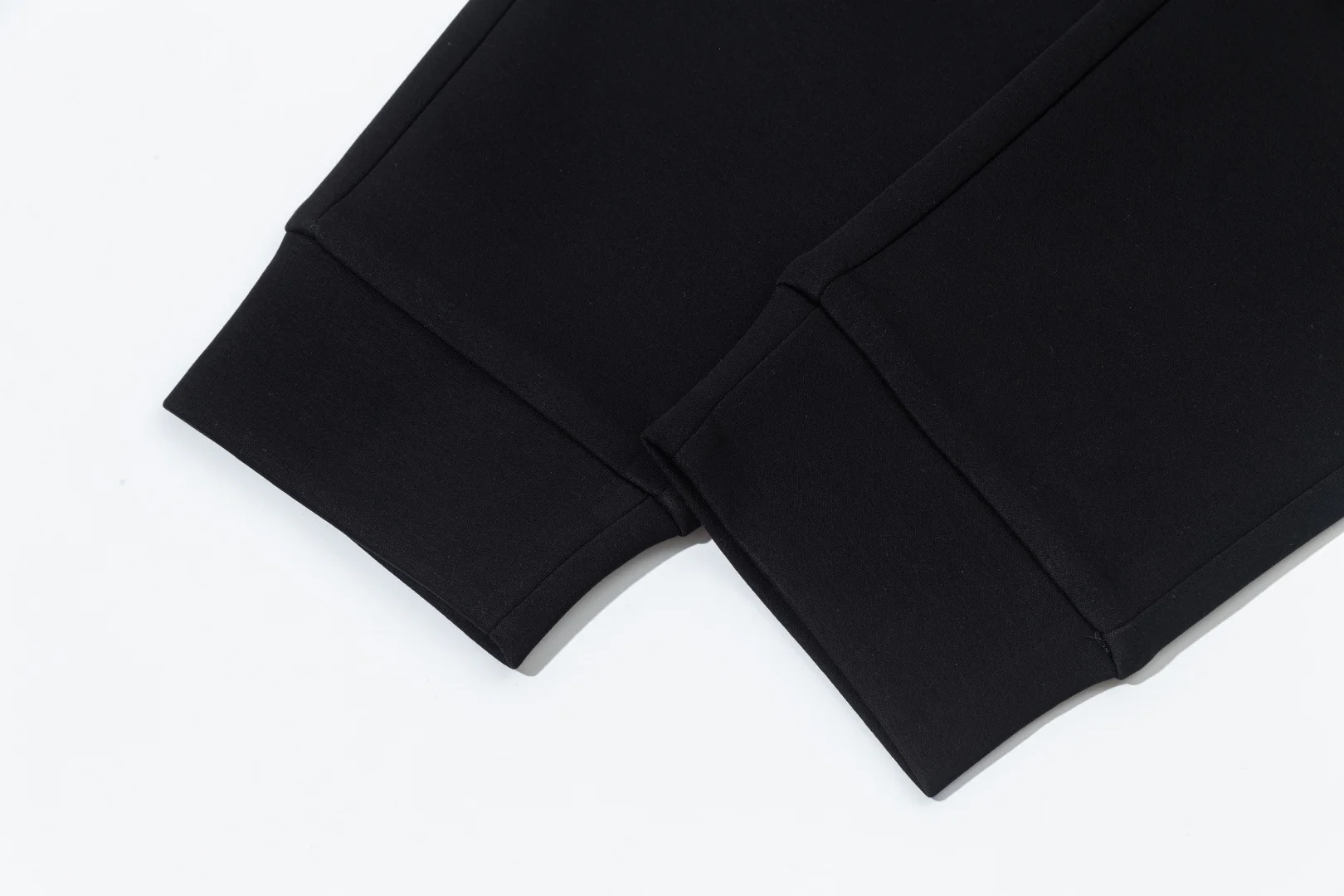 Embroidery cotton drawstring trousers