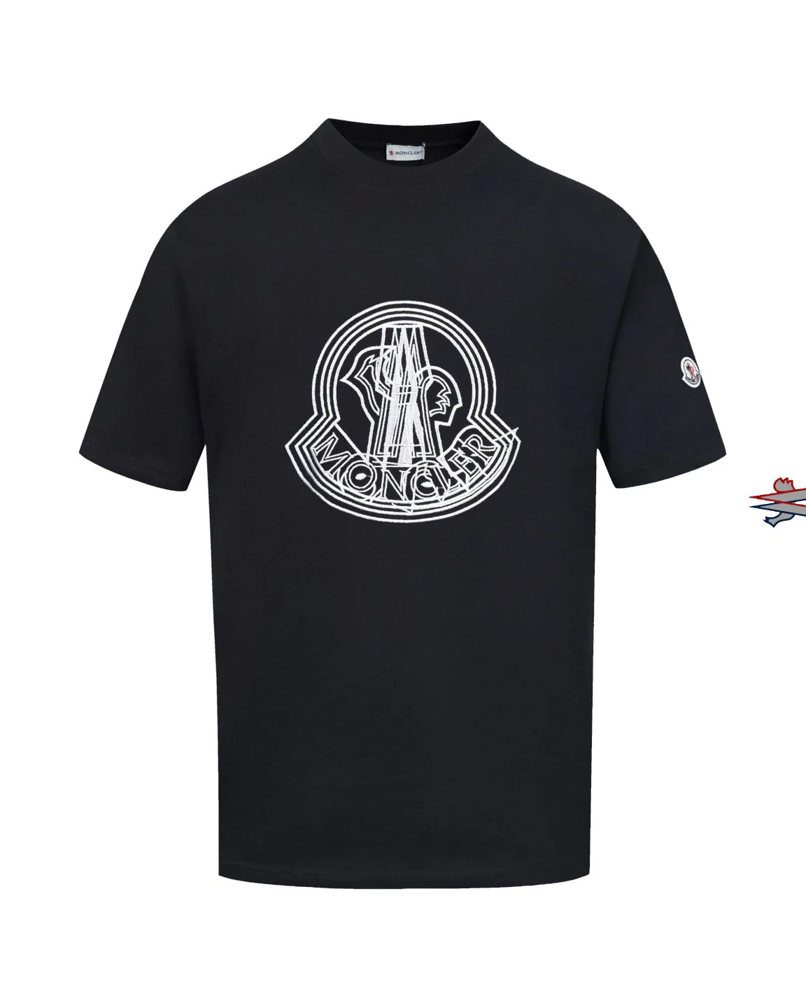 Crew neck printed cotton T-shirt