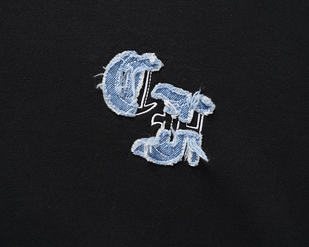 Embroidered Patch Sweatshirt