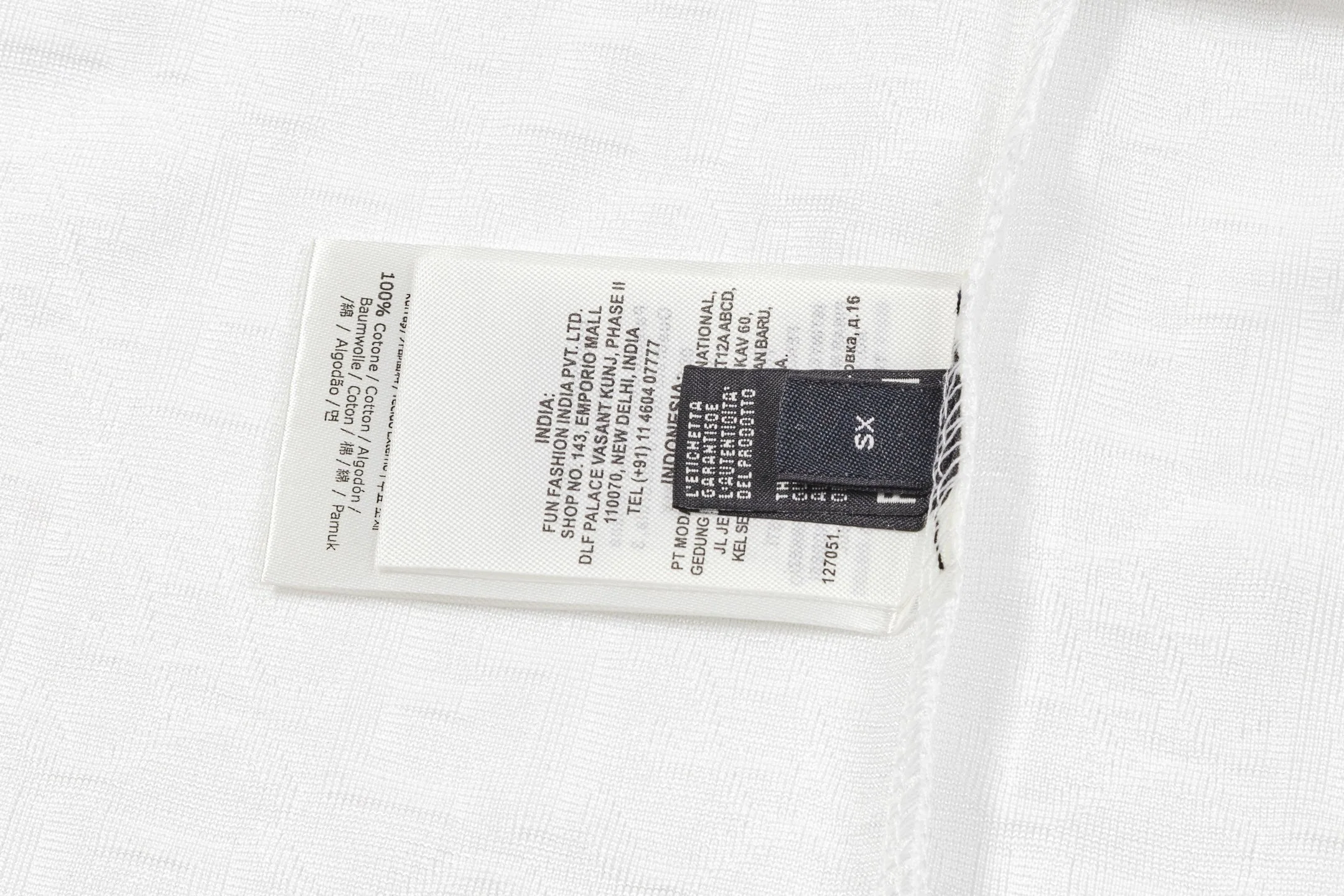 Ice silk jacquard cotton T-shirt