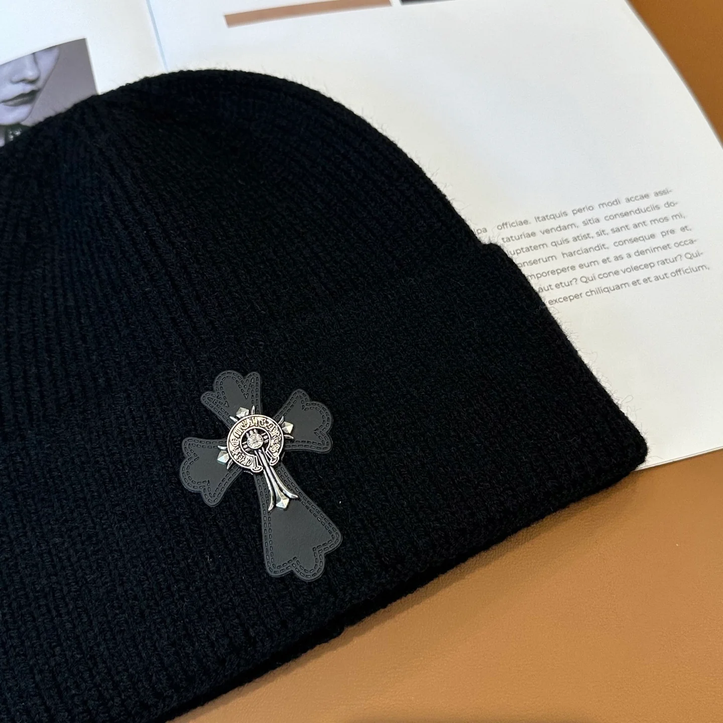 Fashionable Cashmere Knitted  Beanie