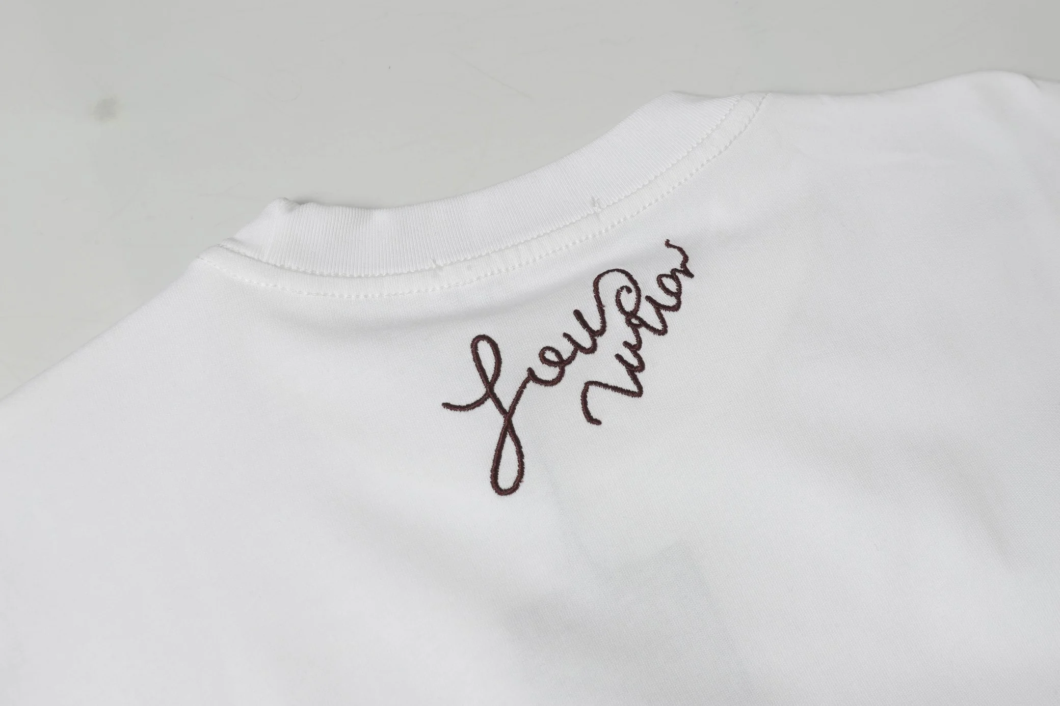 Embroidered cotton T-shirt