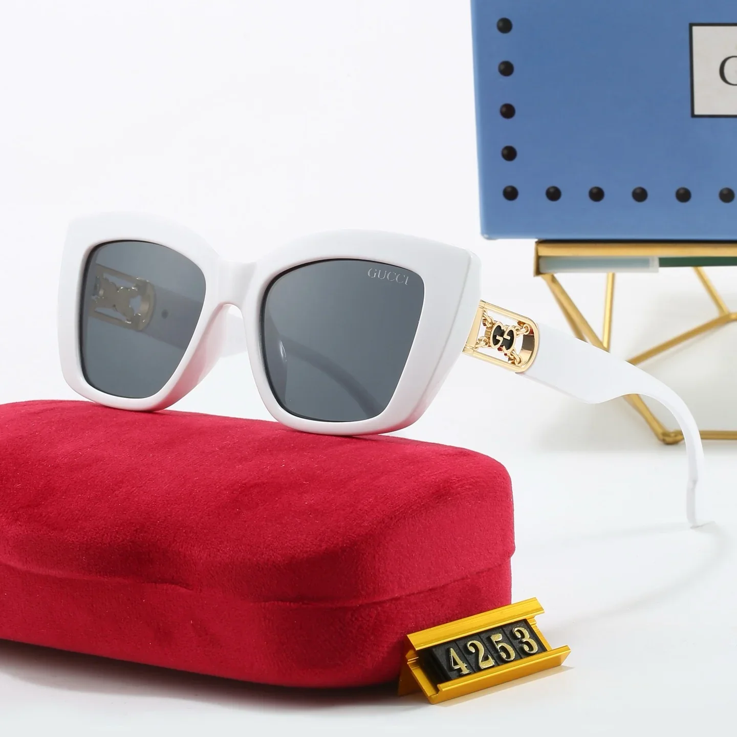 5 colors of new and popular sunglasses  4253