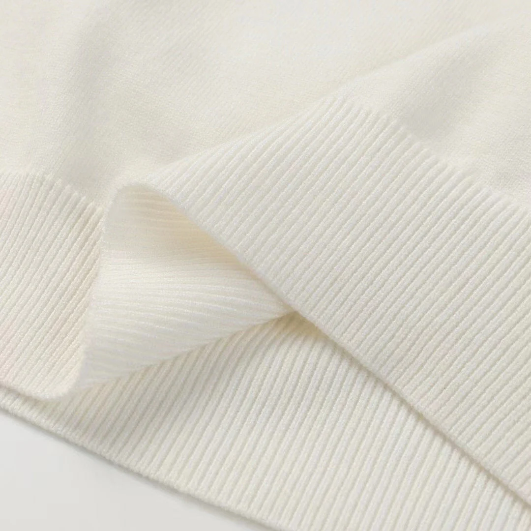 knitted embroidered sweatshirt