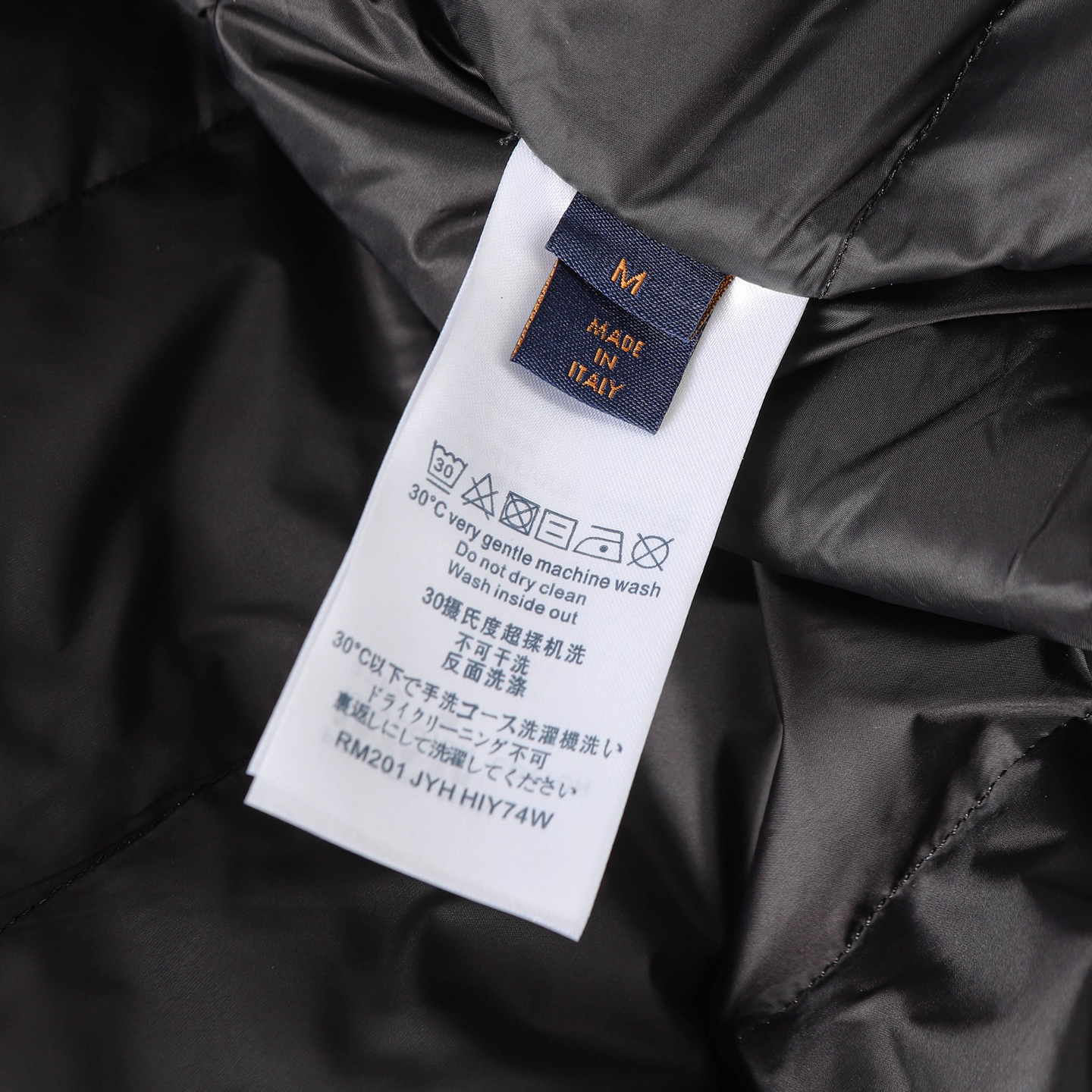 Stylish suede jacquard down jacket