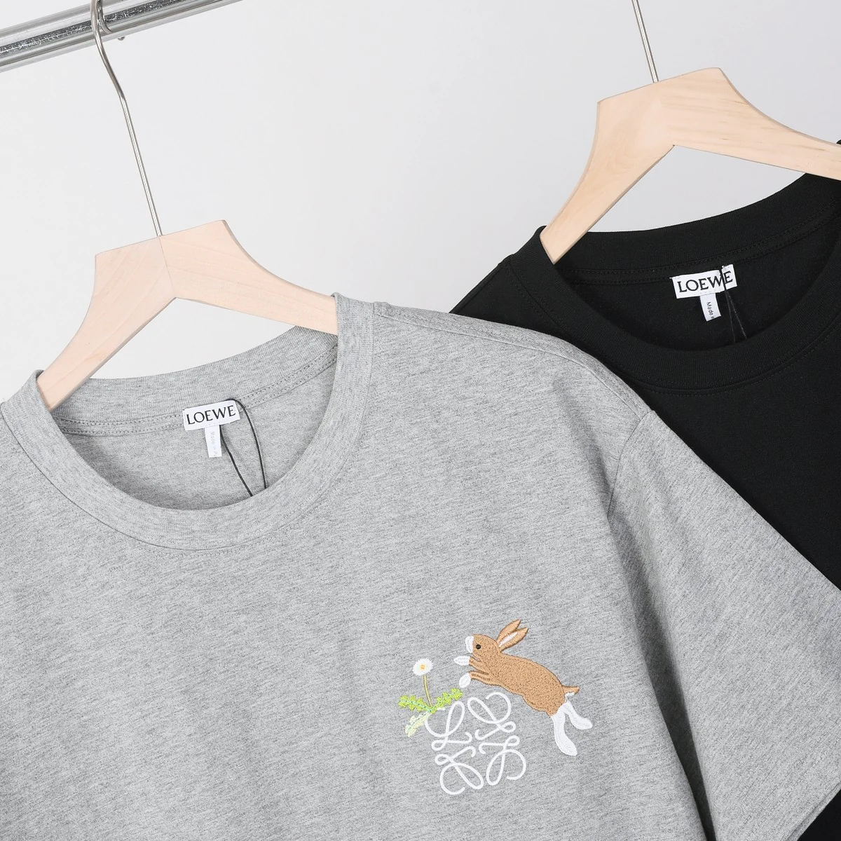 Embroidered cotton T-shirt