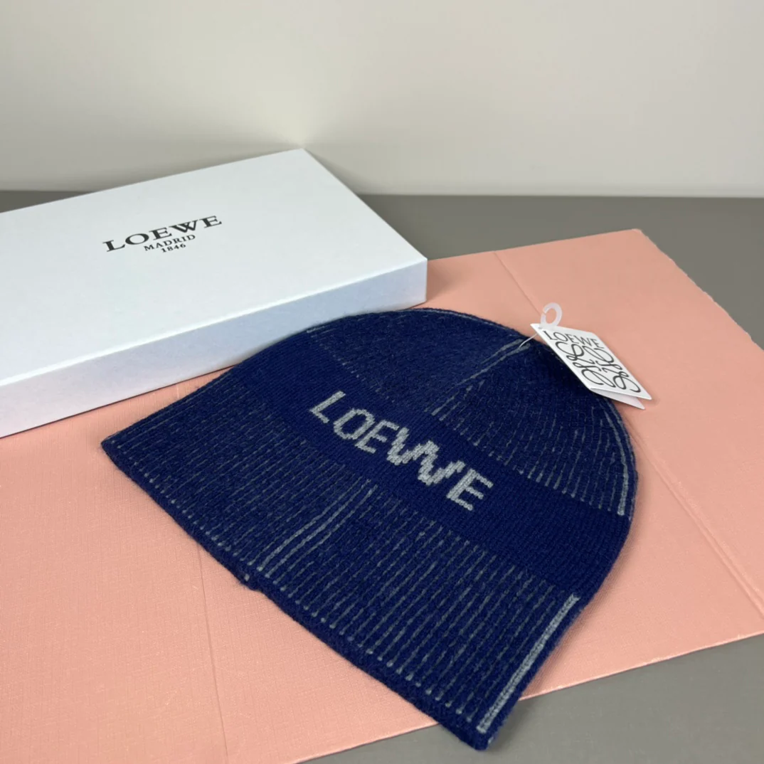 Jacquard Cashmere Knitted  Beanie