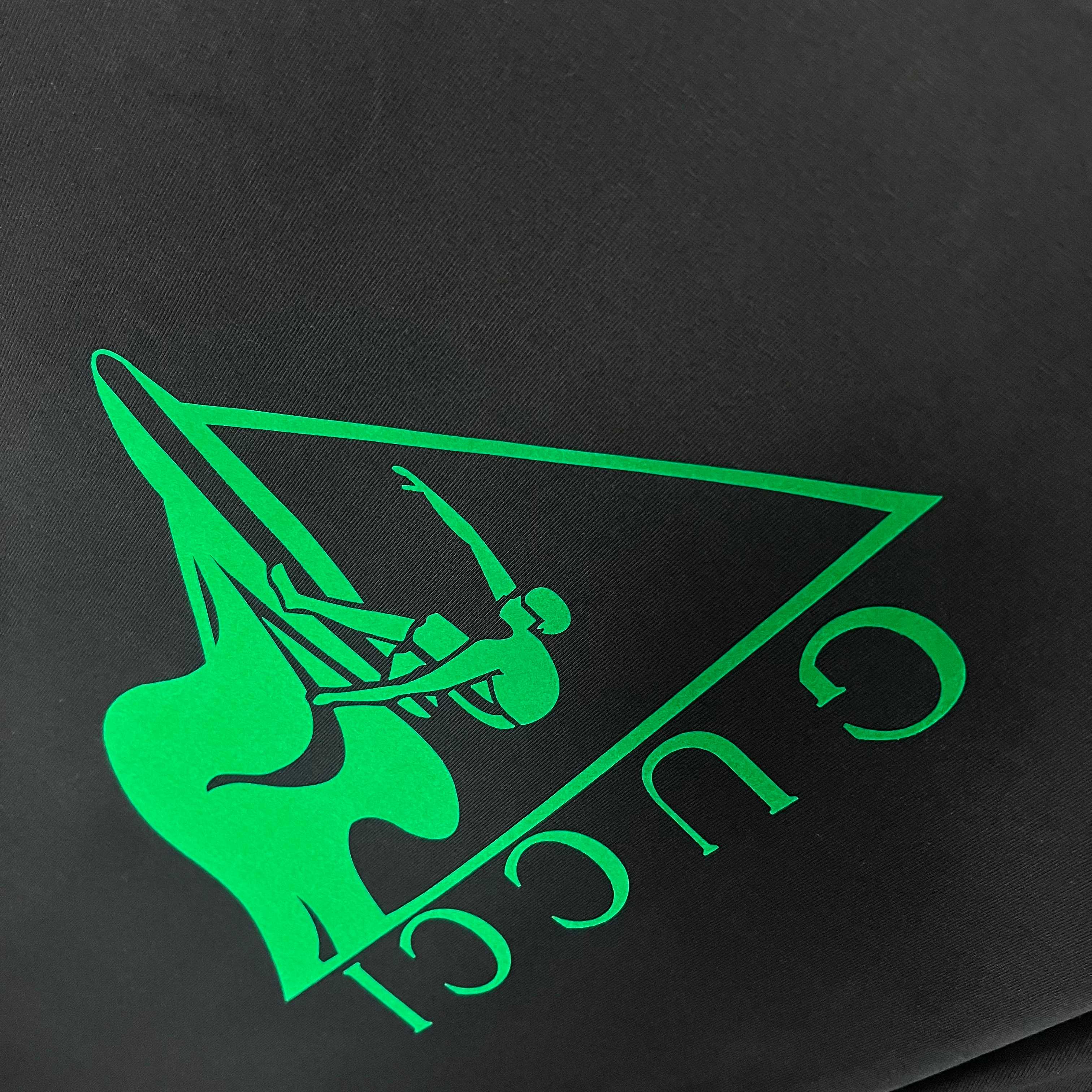 Suede ski offset sweatshirt