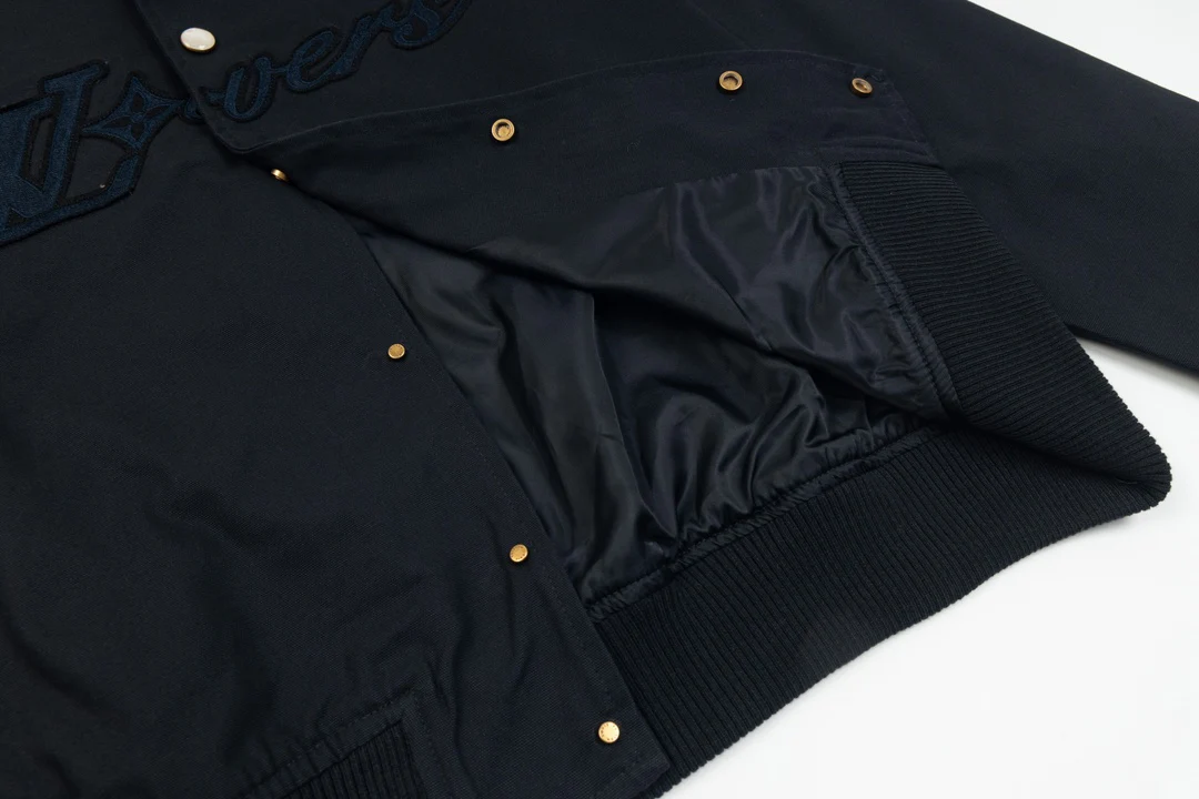 Embroidered baseball jacket