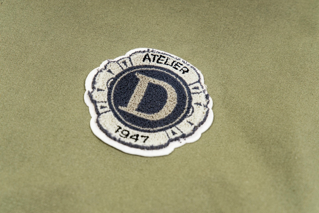 Double-sided embroidered bomber jacket