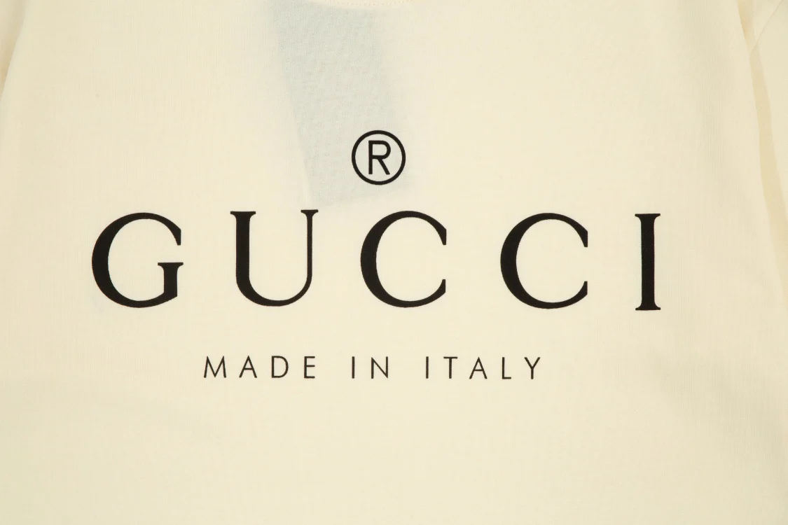 Printed crew neck cotton T-shirt