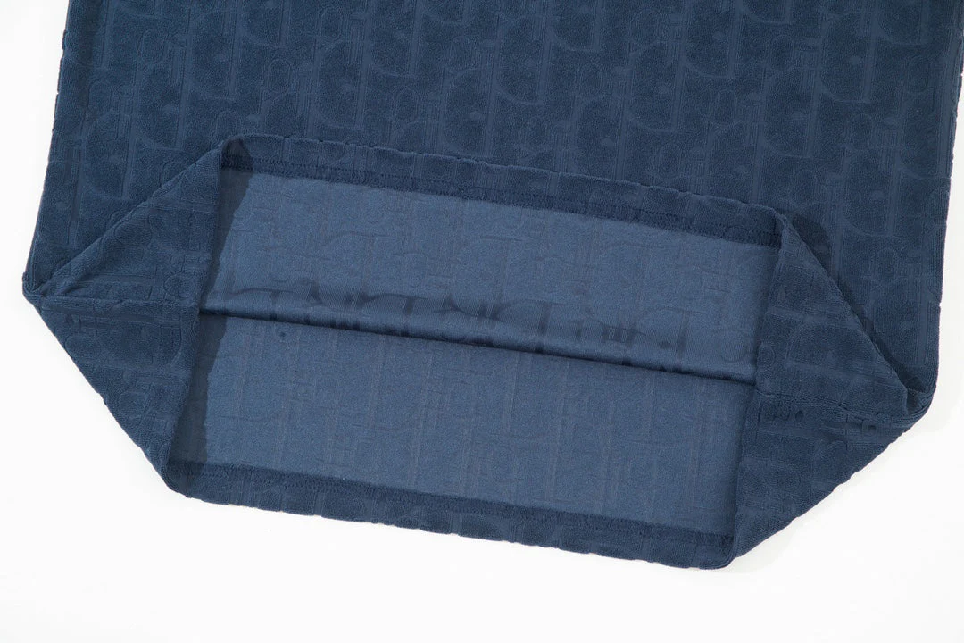 Jacquard towelling T-shirt