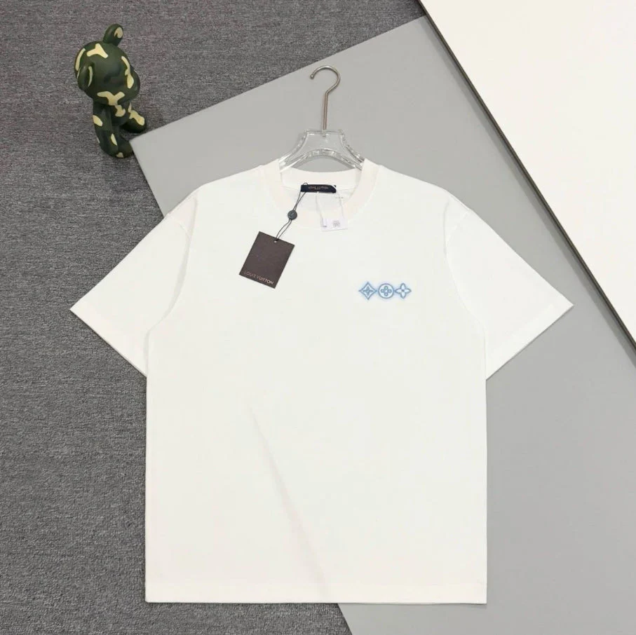 Embroidered graffiti cotton T-shirt