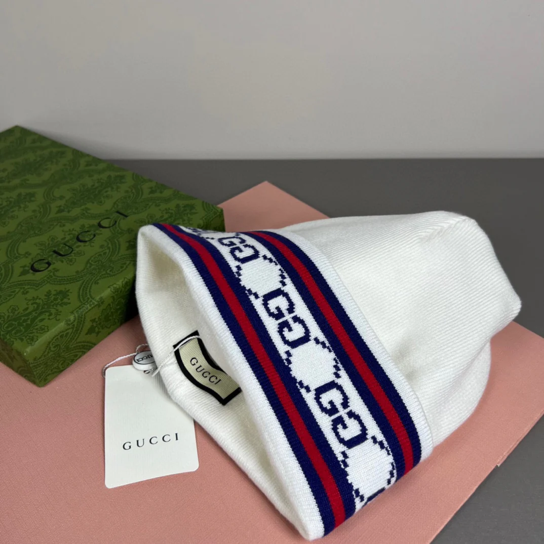 Jacquard Cashmere Knitted  Beanie