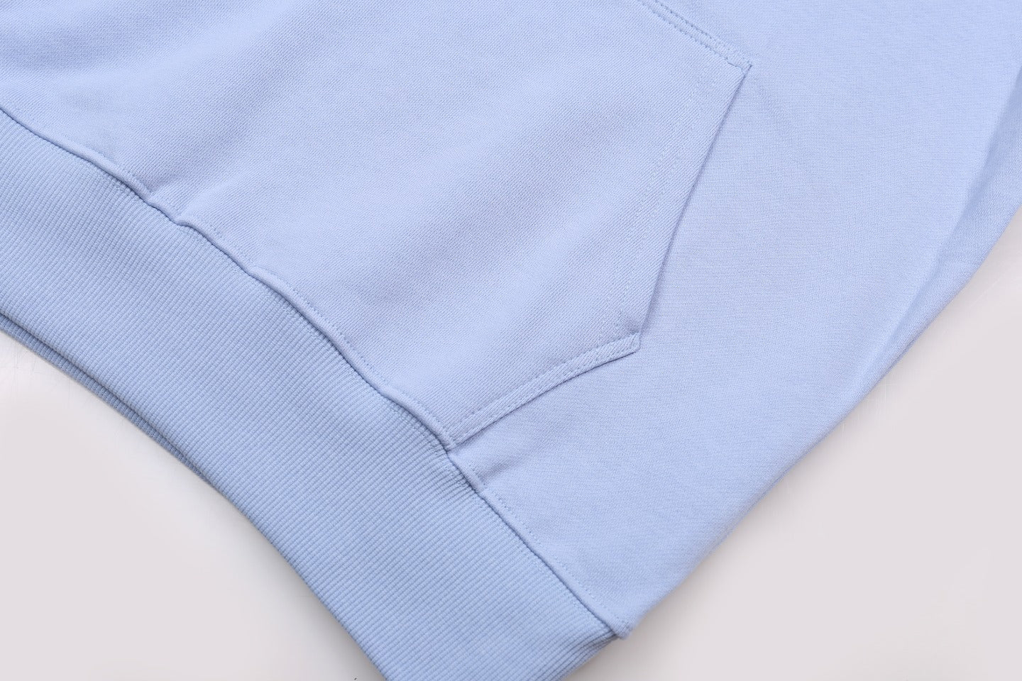 Embroidered cotton hooded sweatshirt