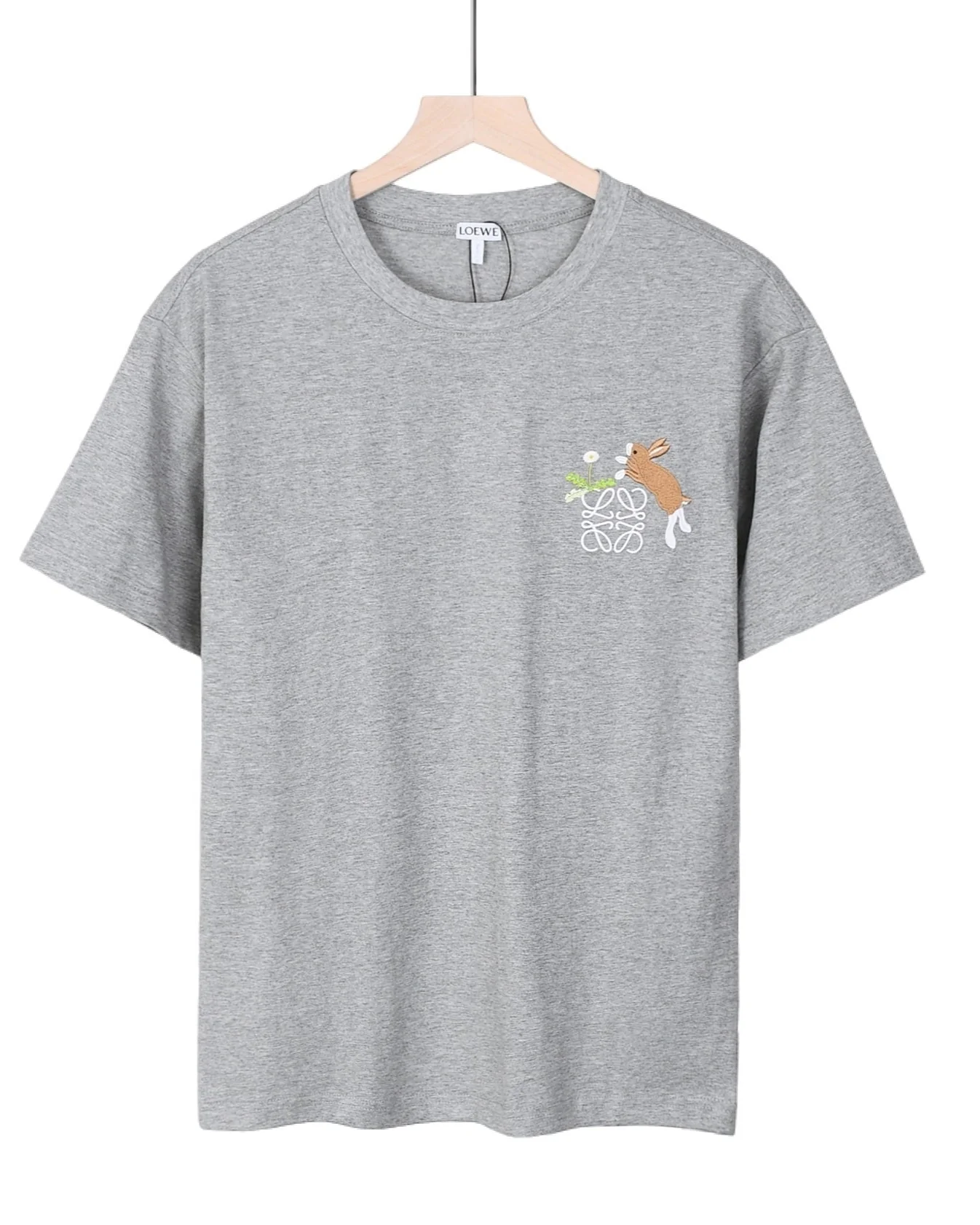 Embroidered cotton T-shirt