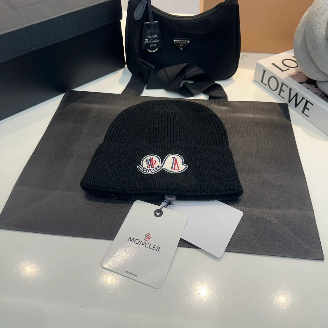 Embroidery Cashmere Knitted  Beanie