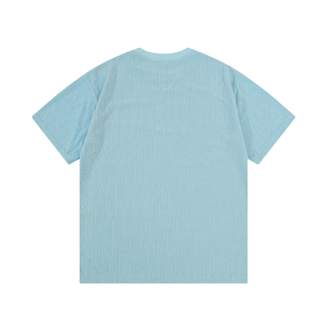 Jacquard towelling T-shirt