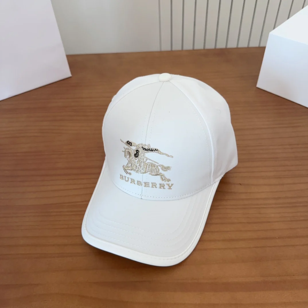 Embroidered plaid baseball cap