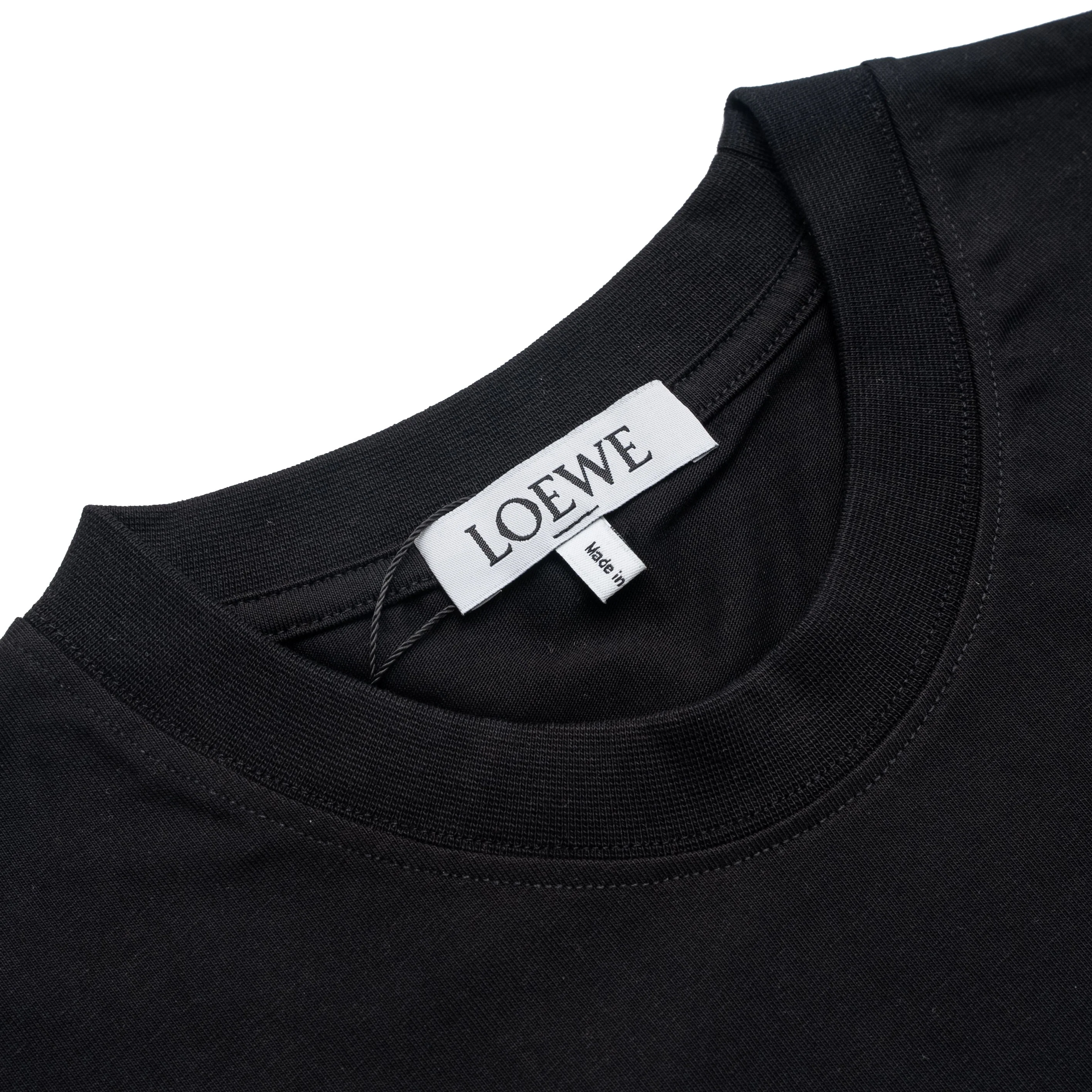 Fashion embroidered round neck cotton T-shirt