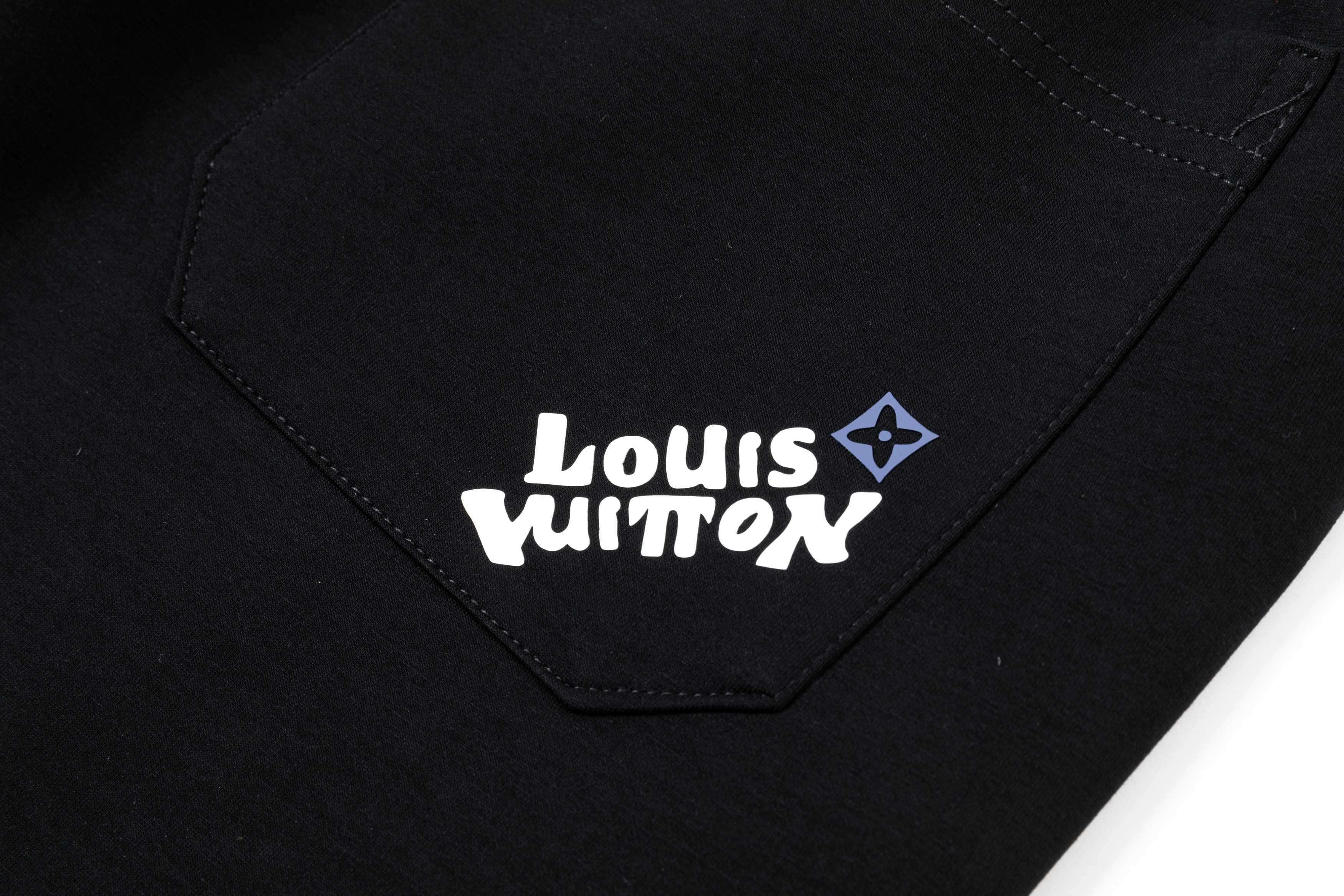 Embroidered drawstring casual trousers