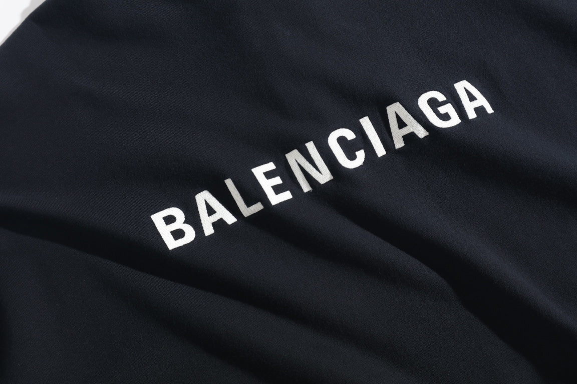 Letter Button Hooded Sweatshirt