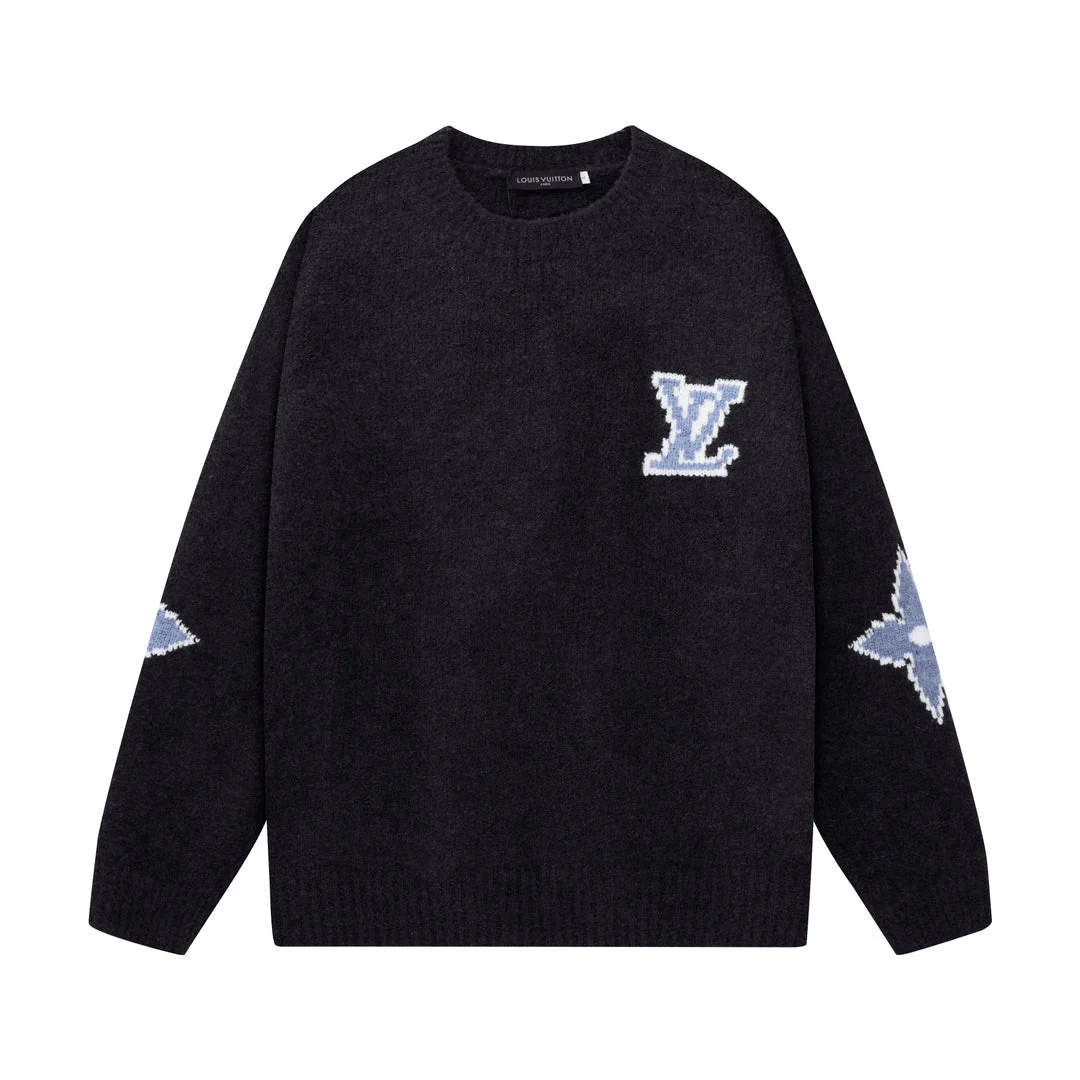 knitted jacquard sweatshirt