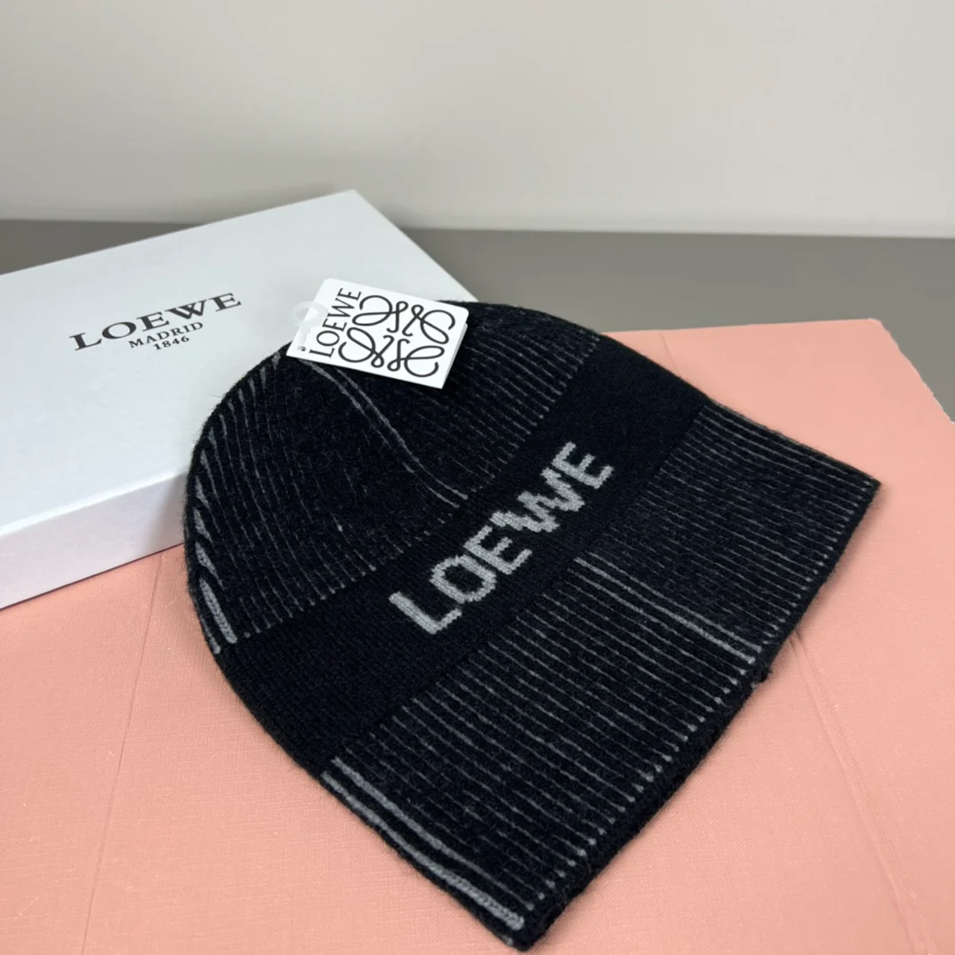 Jacquard Cashmere Knitted  Beanie