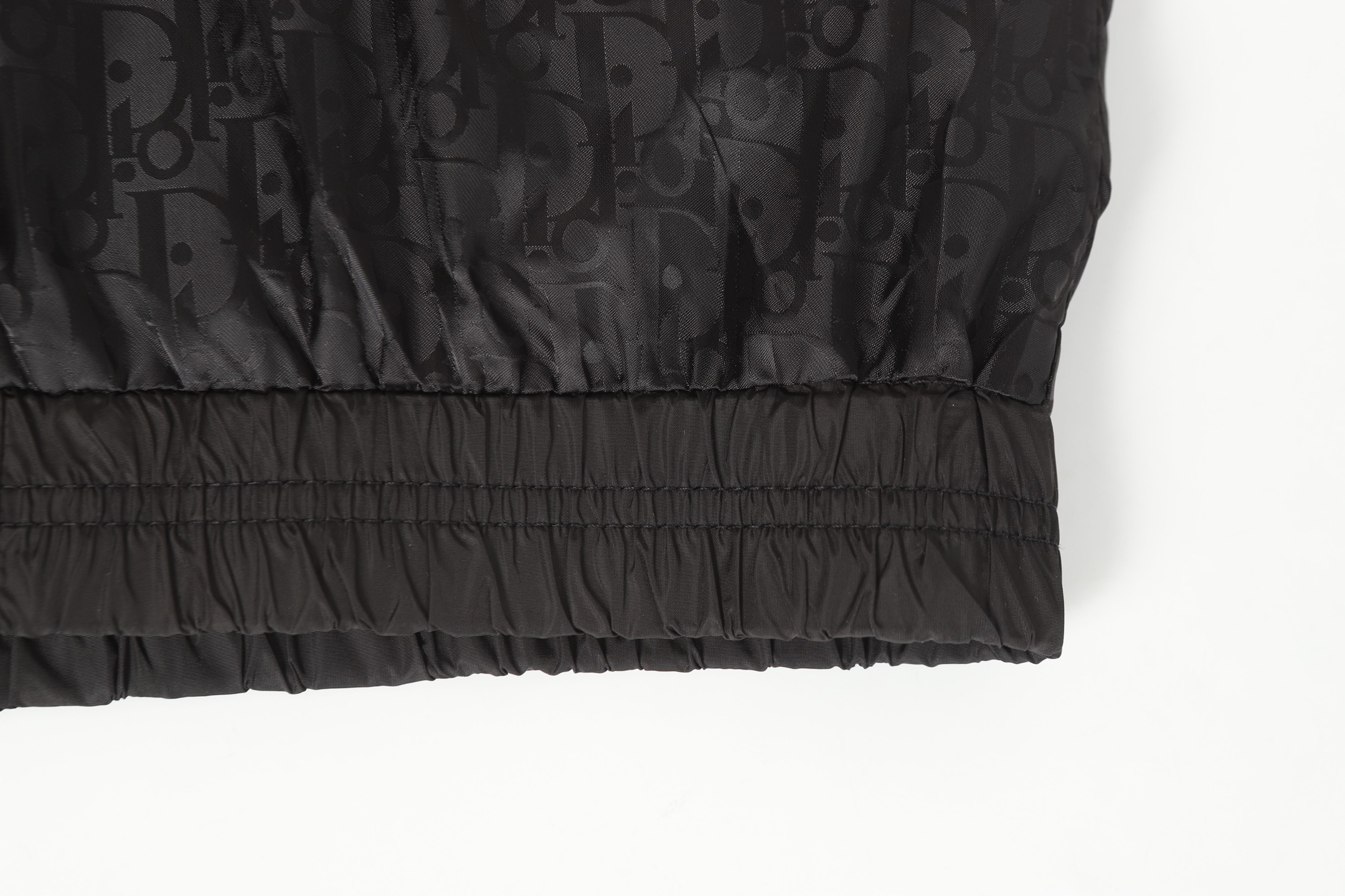 All-over print patchwork hooded jacket